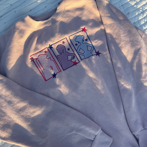 Huntrix Girls Embroidered Crewneck